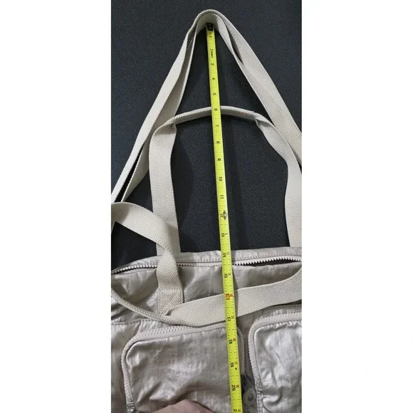 Kipling Cyrene Carry On Travel Bag Crossbody Double Handle Metallic Rose Gold - Picture 13 of 14